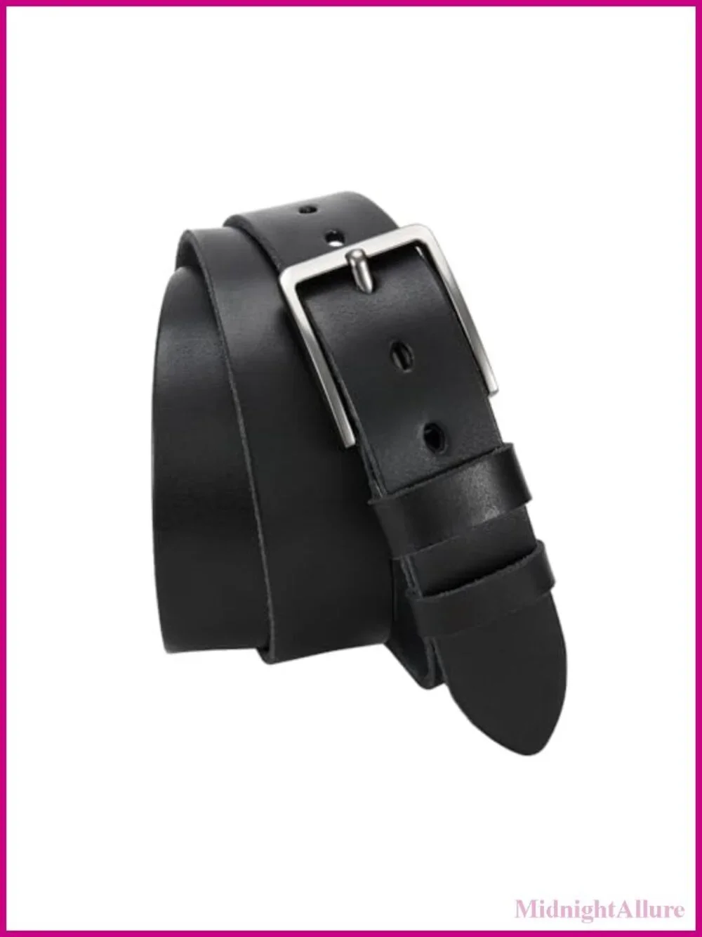 Full Grain Leather Belt 1.5 Inch Wide Handmade Casual